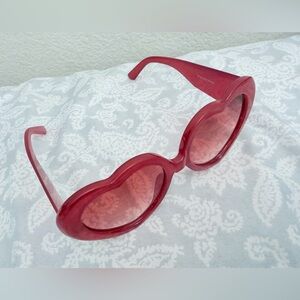 NWOT | Heart-Shaped Red Sunglasses | $5 | Never Worn!